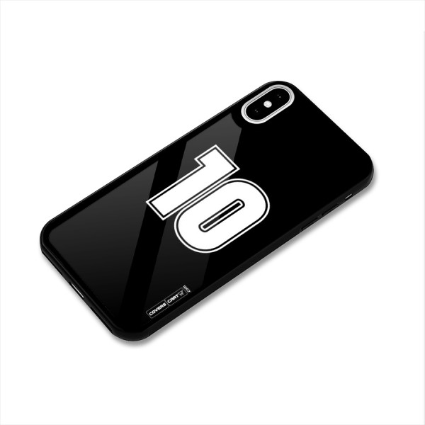 Number 10 Glass Back Case for iPhone X