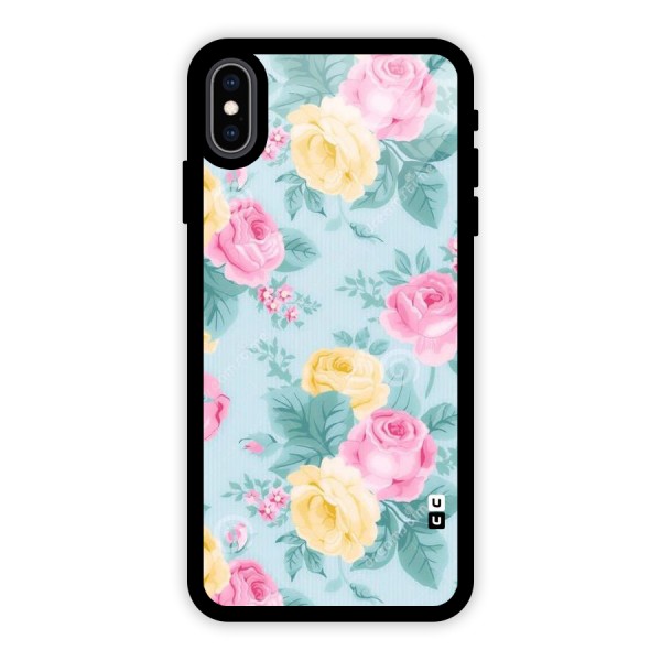 Vintage Pastels Glass Back Case for iPhone XS Max