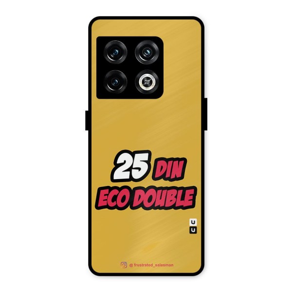 25 Din Eco Double Mustard Yellow Metal Back Case for OnePlus 10 Pro 5G