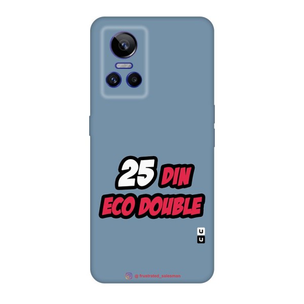 25 Din Eco Double SteelBlue Original Polycarbonate Back Case for Realme GT Neo 3