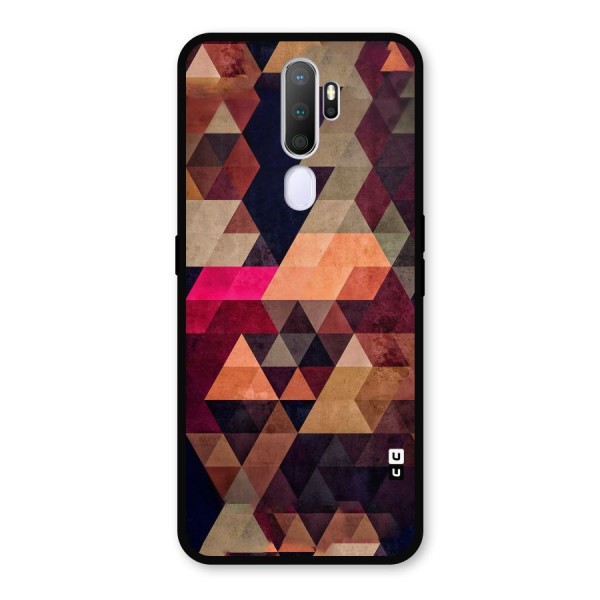Abstract Beauty Triangles Metal Back Case for Oppo A9 (2020)