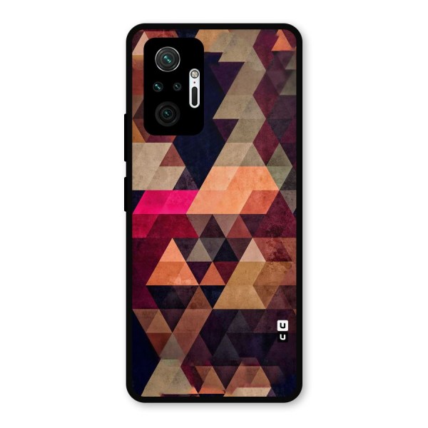 Abstract Beauty Triangles Metal Back Case for Redmi Note 10 Pro