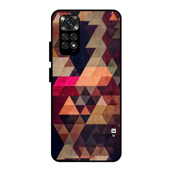 Abstract Beauty Triangles Metal Back Case for Redmi Note 11 Pro