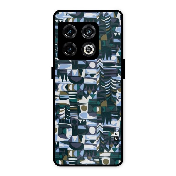 Abstract Blues Metal Back Case for OnePlus 10 Pro 5G