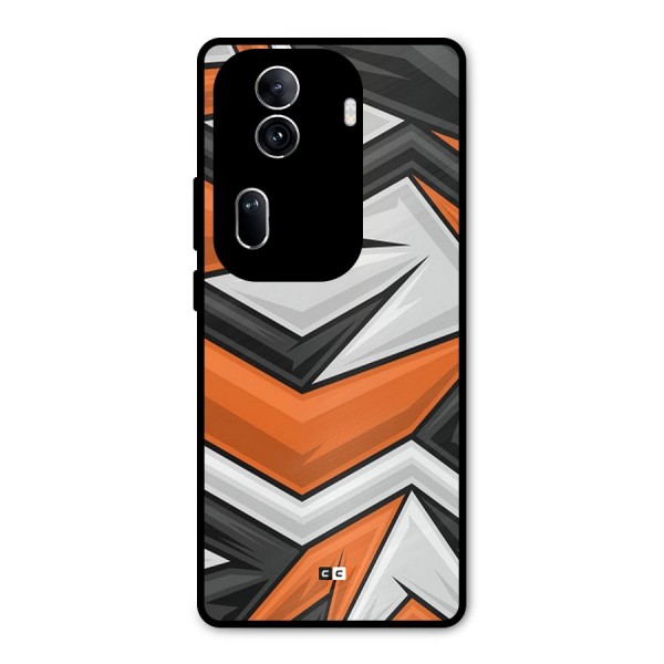 Abstract Comic Metal Back Case for Oppo Reno11 Pro 5G