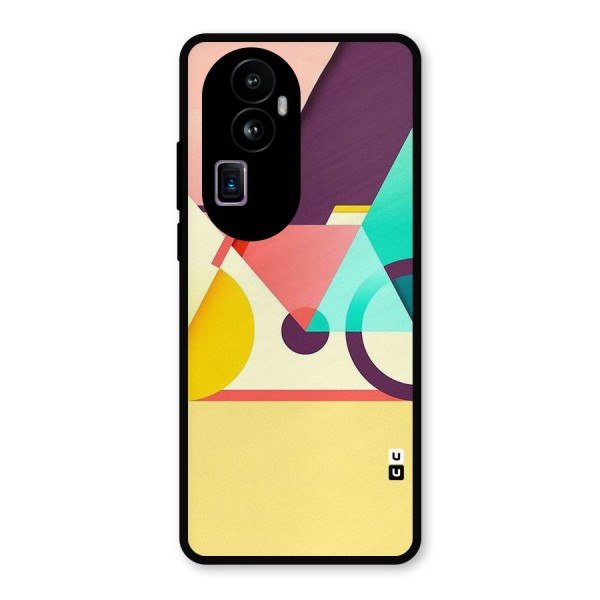 Abstract Cycle Metal Back Case for Oppo Reno10 Pro Plus
