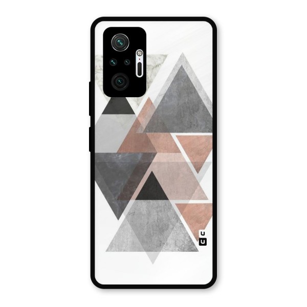 Abstract Diamond Pink Design Metal Back Case for Redmi Note 10 Pro