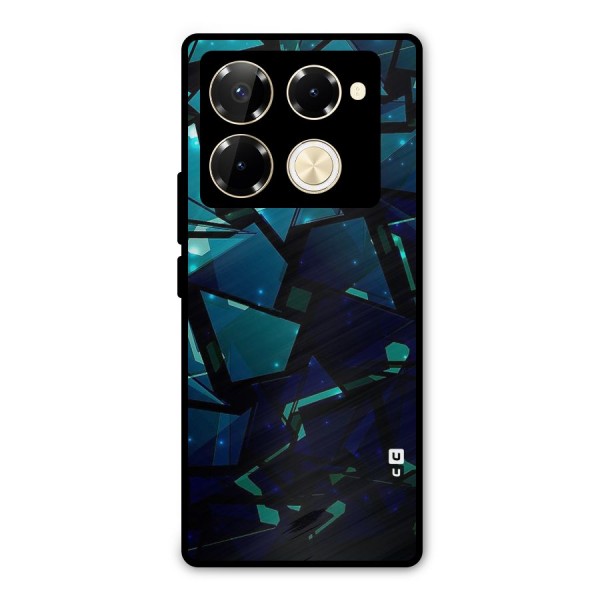 Abstract Glass Design Metal Back Case for Infinix Note 40 Pro