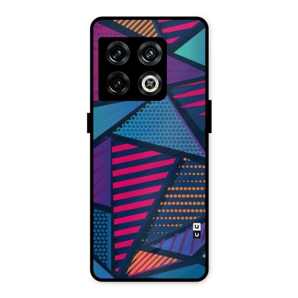 Abstract Lines Polka Metal Back Case for OnePlus 10 Pro 5G