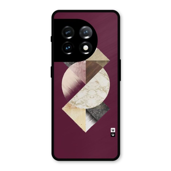 Abstract Marble Pattern Metal Back Case for OnePlus 11