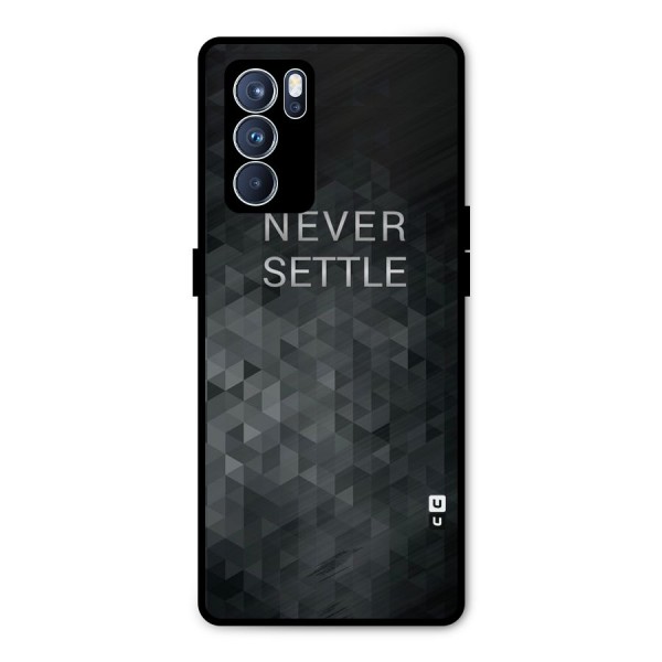 Abstract No Settle Metal Back Case for Oppo Reno6 Pro 5G