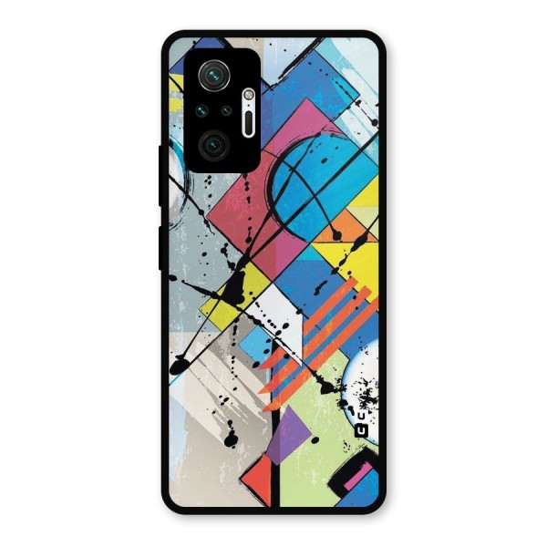 Abstract Paint Shape Metal Back Case for Redmi Note 10 Pro