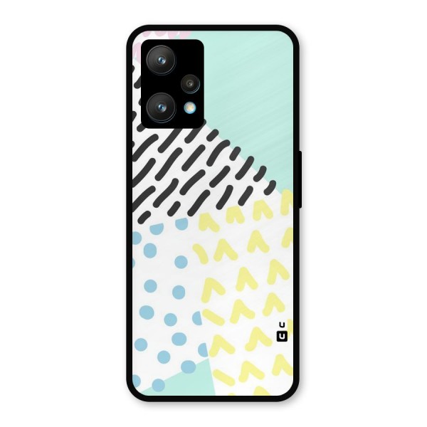 Abstract Pastel Metal Back Case for Realme 9 Pro Plus 5G