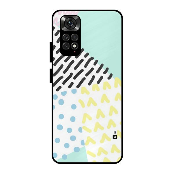 Abstract Pastel Metal Back Case for Redmi Note 11 Pro