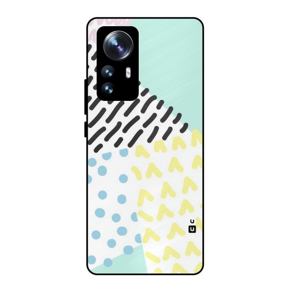 Abstract Pastel Metal Back Case for Xiaomi 12 Pro