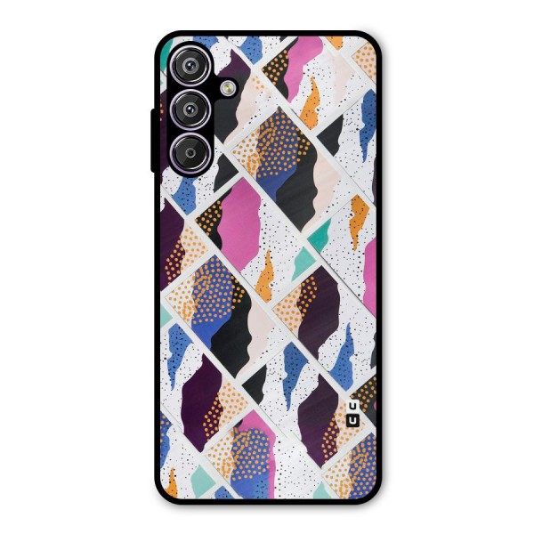 Abstract Polka Metal Back Case for Galaxy M15