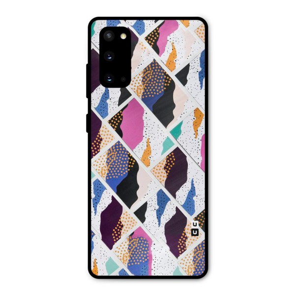 Abstract Polka Metal Back Case for Galaxy S20
