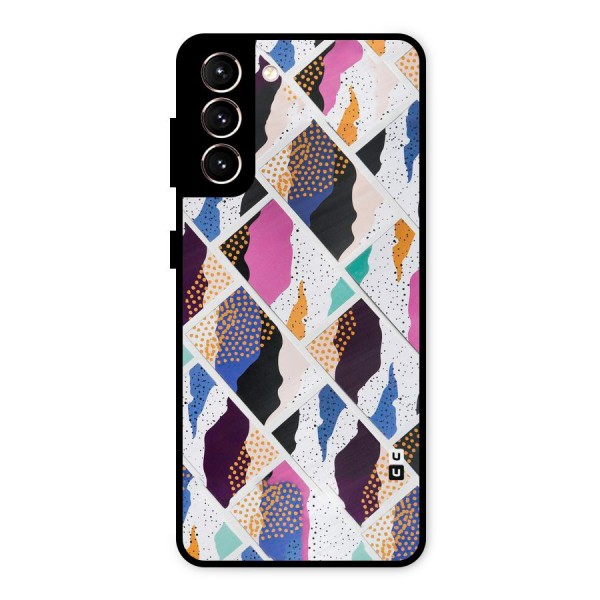 Abstract Polka Metal Back Case for Galaxy S21 5G