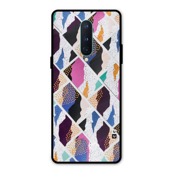 Abstract Polka Metal Back Case for OnePlus 8