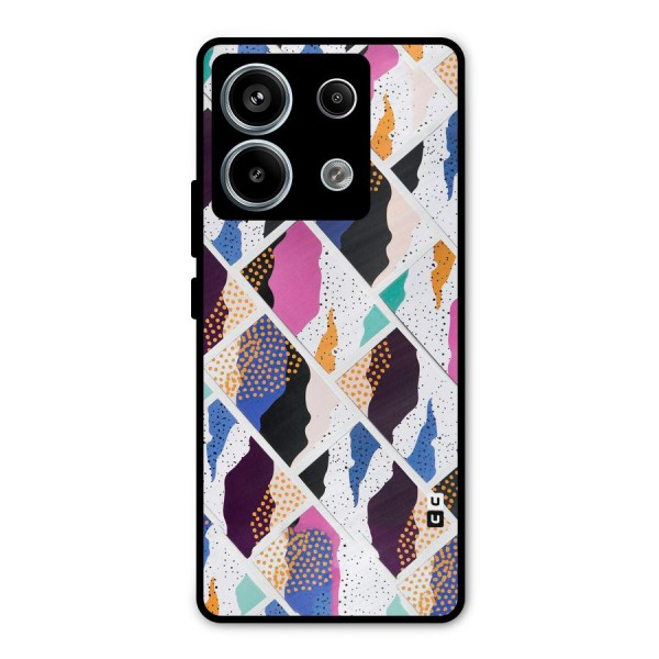 Abstract Polka Metal Back Case for Redmi Note 13 Pro 5G