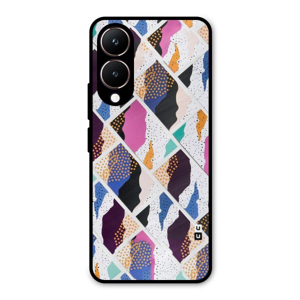 Abstract Polka Metal Back Case for Vivo Y28