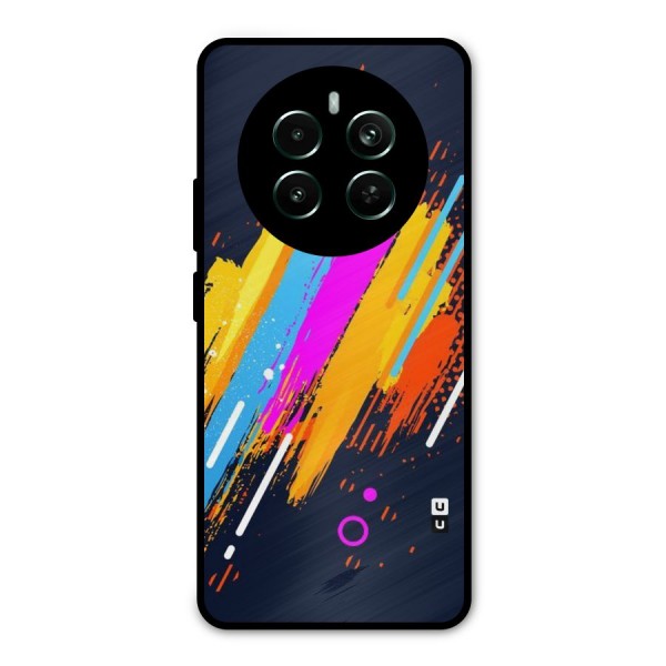 Abstract Shades Metal Back Case for Realme 12 Plus
