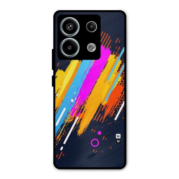 Abstract Shades Metal Back Case for Redmi Note 13 Pro 5G