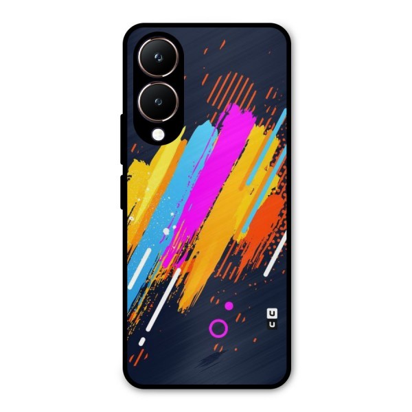 Abstract Shades Metal Back Case for Vivo Y28