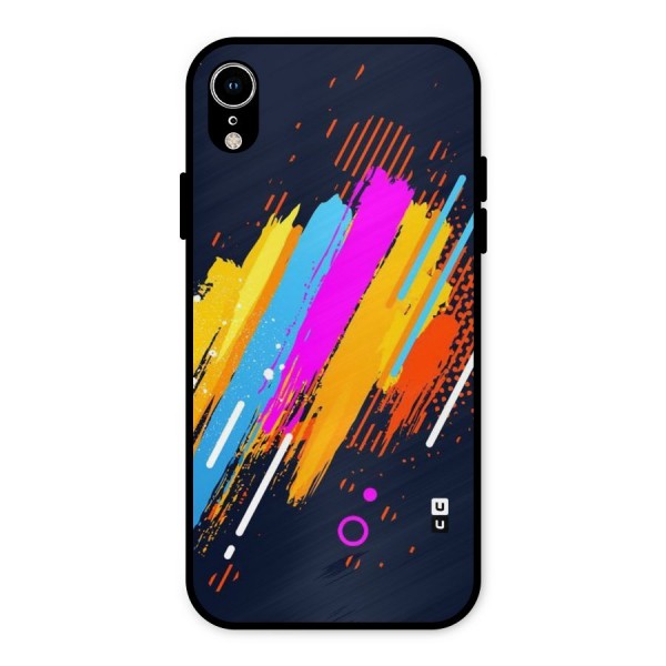 Abstract Shades Metal Back Case for iPhone XR
