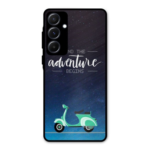 Adventure Scooter Metal Back Case for Galaxy A55