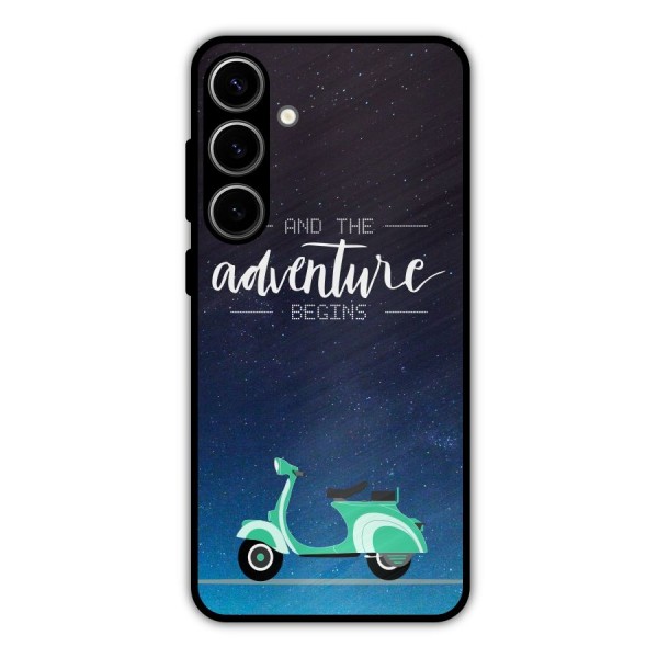 Adventure Scooter Metal Back Case for Galaxy S24 Plus