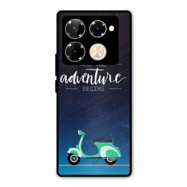 Adventure Scooter Metal Back Case for Infinix Note 40 Pro