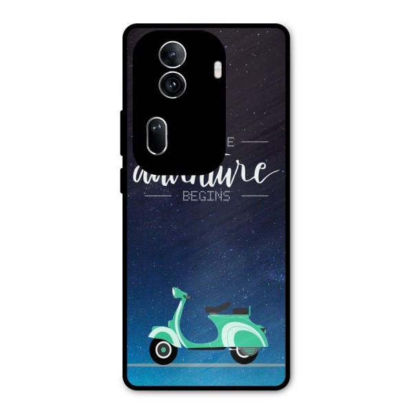 Adventure Scooter Metal Back Case for Oppo Reno11 Pro 5G