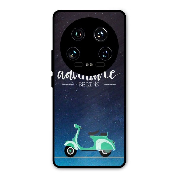 Adventure Scooter Metal Back Case for Xiaomi 14 Ultra