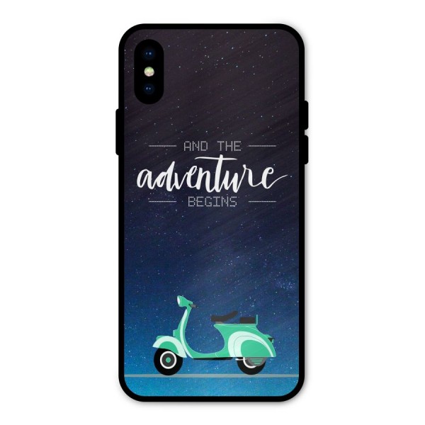 Adventure Scooter Metal Back Case for iPhone X