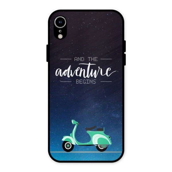 Adventure Scooter Metal Back Case for iPhone XR