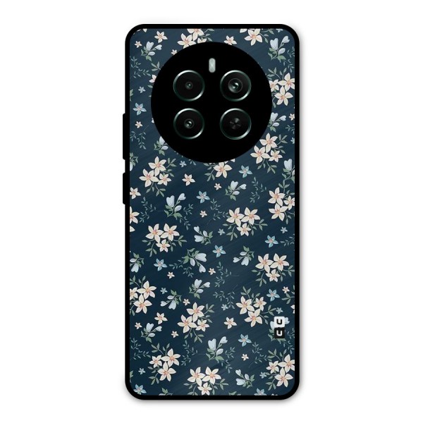 Aesthetic Bloom Metal Back Case for Realme 12 Plus