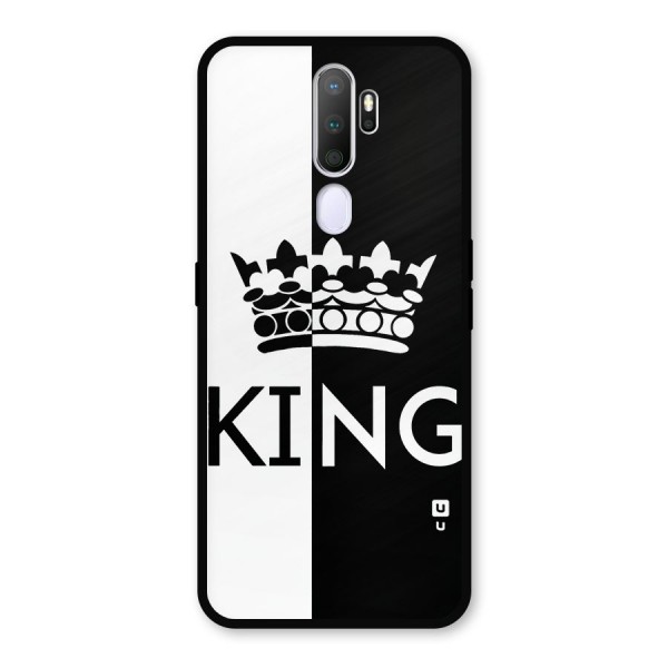 Aesthetic Crown King Metal Back Case for Oppo A9 (2020)