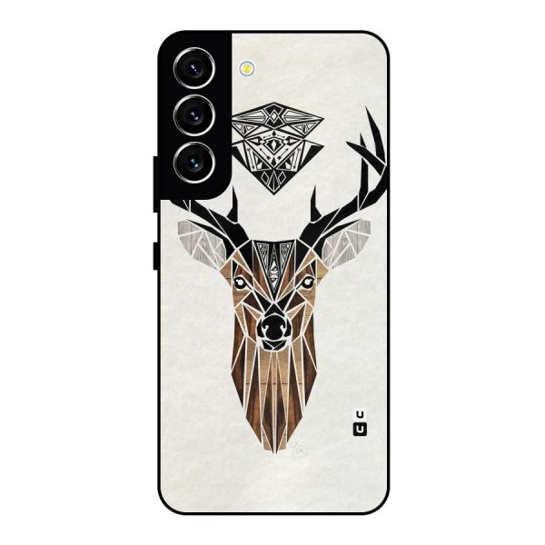 Aesthetic Deer Design Metal Back Case for Galaxy S22 5G