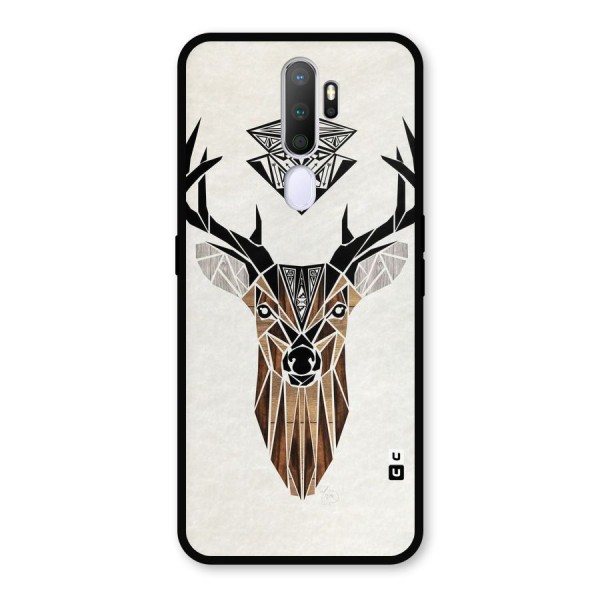 Aesthetic Deer Design Metal Back Case for Oppo A9 (2020)