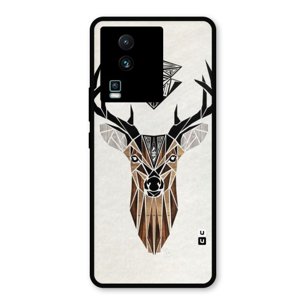 Aesthetic Deer Design Metal Back Case for iQOO Neo 7 Pro