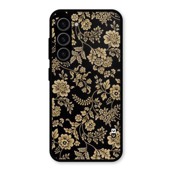 Aesthetic Golden Design Metal Back Case for Galaxy S23