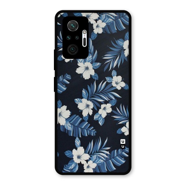 Aesthicity Floral Metal Back Case for Redmi Note 10 Pro