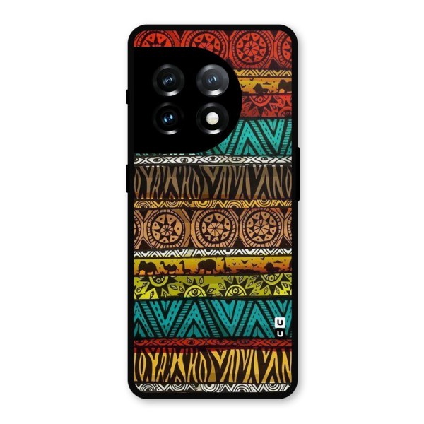 African Design Pattern Metal Back Case for OnePlus 11