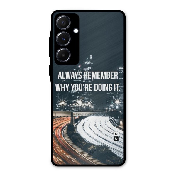 Always Remember Metal Back Case for Galaxy A55