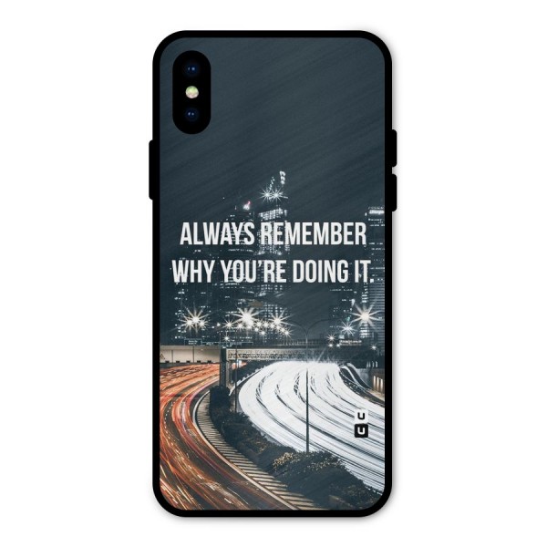 Always Remember Metal Back Case for iPhone X
