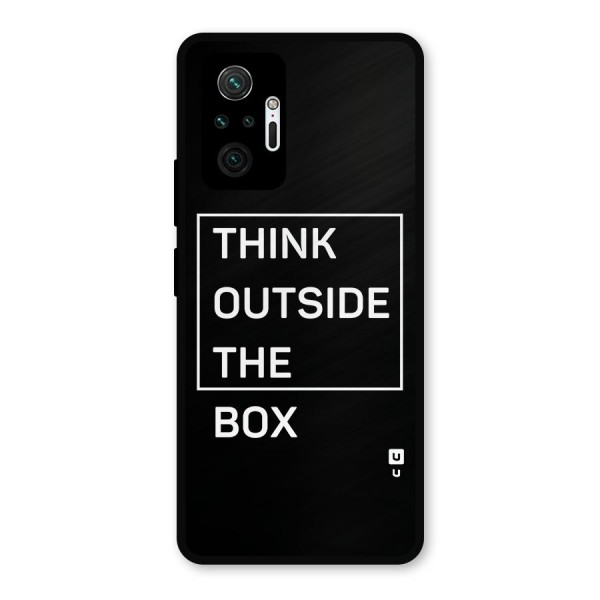 Always Think Outside Metal Back Case for Redmi Note 10 Pro