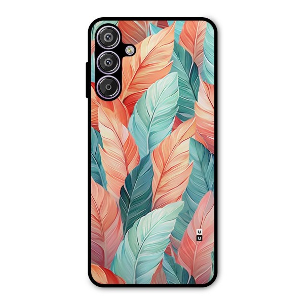 Amazing Colorful Leaves Metal Back Case for Galaxy F15
