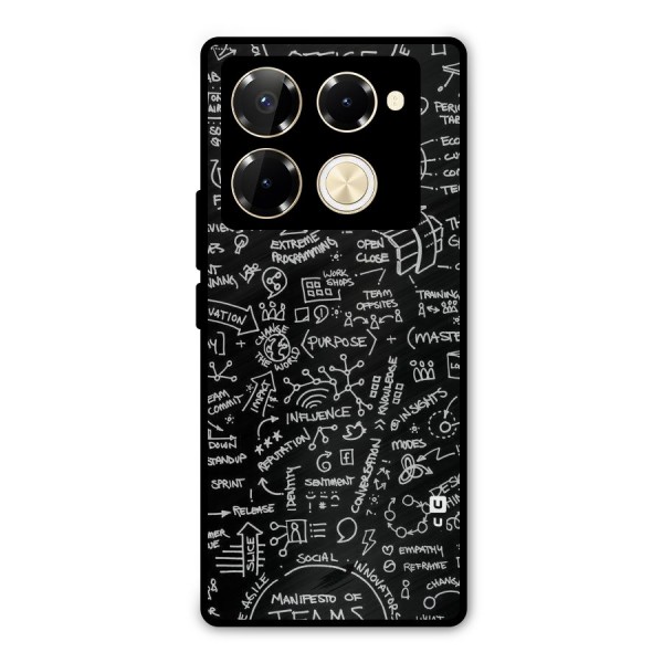 Anatomy Pattern Metal Back Case for Infinix Note 40 Pro
