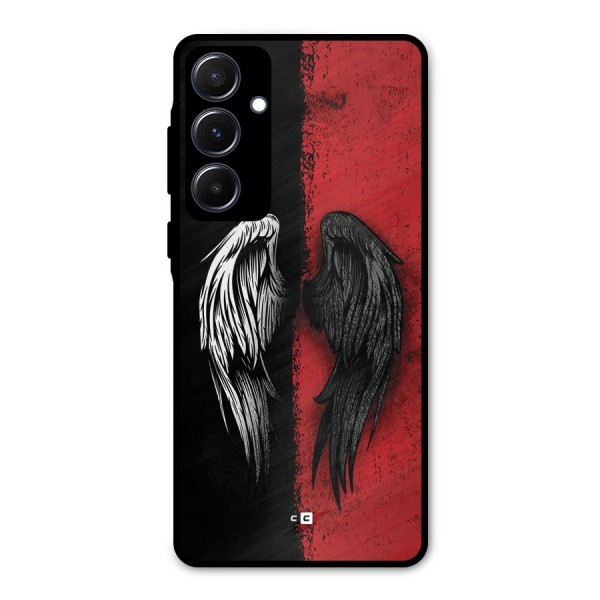 Angle Demon Wings Metal Back Case for Galaxy A55